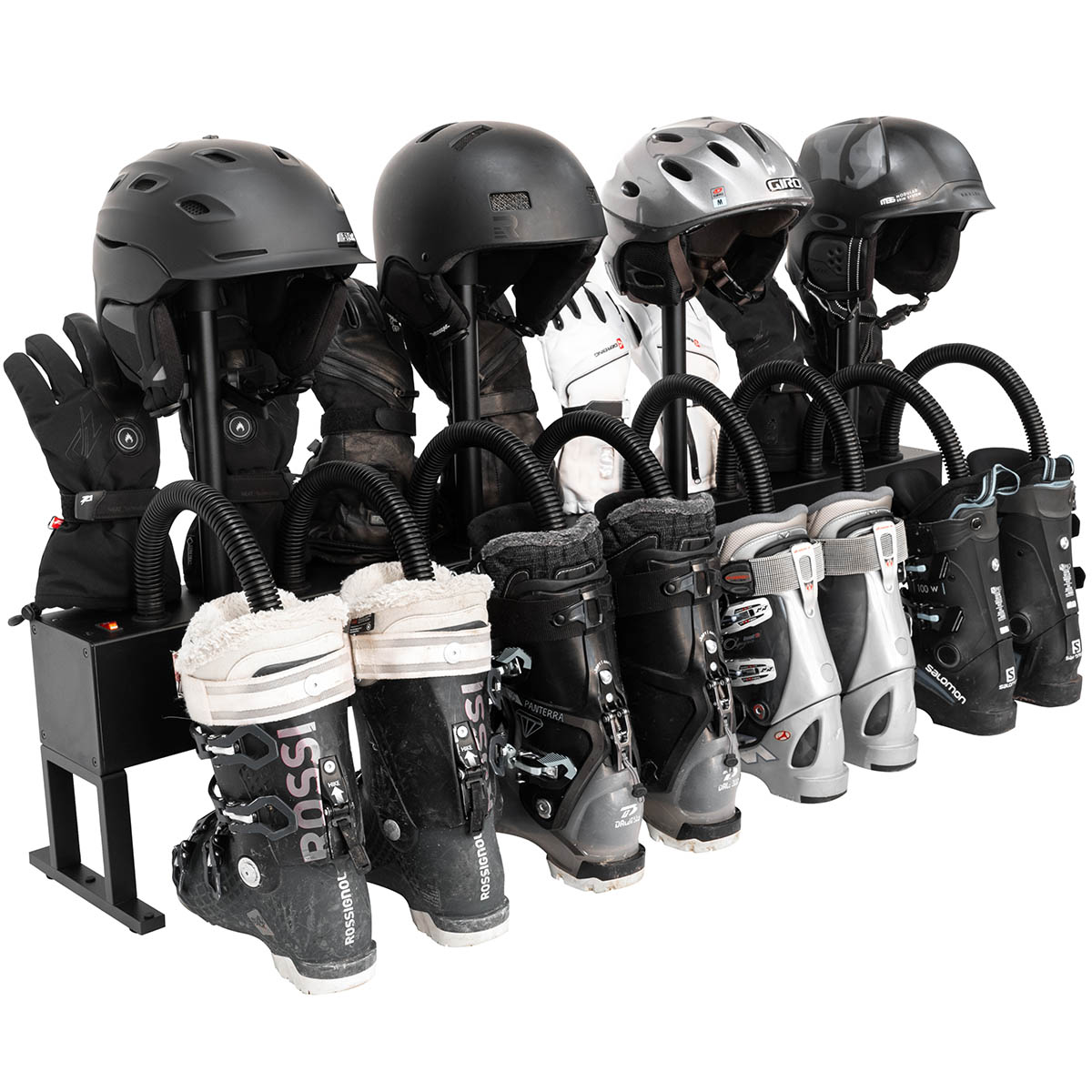 Zephyr 8-Pair Gear Dryer for Boots, Shoes, Gloves and 4-Helmets by ALPINE DRYERS