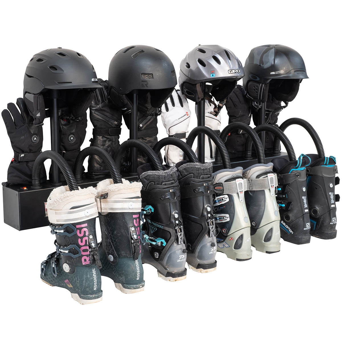 Zephyr Wall Mounted 8-Pair Gear Dryer for Boots, Shoes, Gloves and 4-Helmets by ALPINE DRYERS